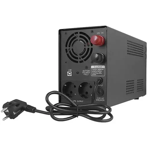 Джерело безперебійного живлення Powercom INF-1500, Lin.int., AVR, 2 х евро, USB, металл (00210203) - фото 2