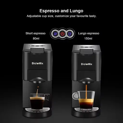 Кофеварка 3-in-1 BioloMix BK-513 Espresso Coffee Machine Серая - фото 5