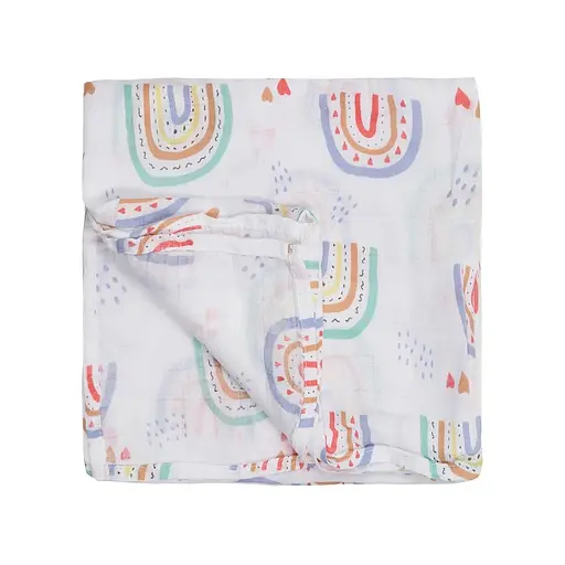 Муслинова пелюшка OldBro Kids Rainbow hart 100x120 см - фото 3