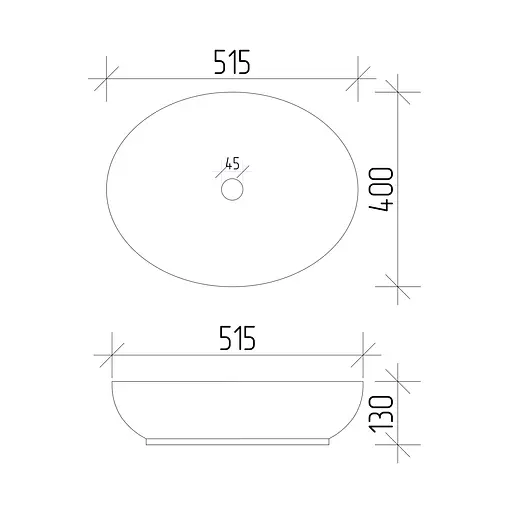 Умивальник VBI Livorno white накладний VBI-012600, Білий - фото 7