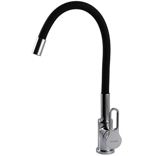 Змішувач для кухні Globus Lux Dolly GLD-0203LR-BL чорний одноважільний для мийки та приготування їжі - фото 2