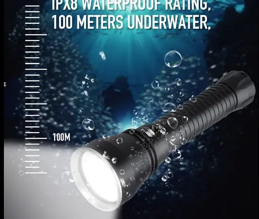 Ліхтар Boruit XHP 70.2 (жовте світло) для підводного полювання 29 Вт - фото 8