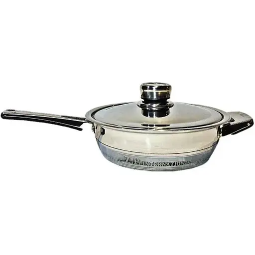 Кастрюля ZP International ZP-105 из нержавеющей стали с крышкой 24.0 x 7.0 см 3.2 л - фото 1