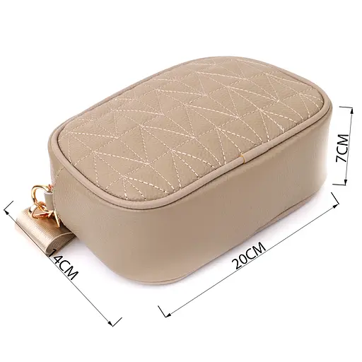 Жіноча сумка з натуральної шкіри Vintage 20х14х7 см 000315890 - фото 3