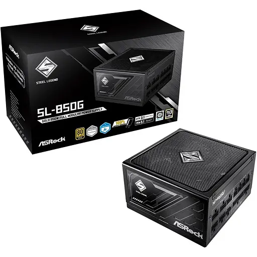 Блок питания AsRock Steel Legend 850W Black (SL-850G) - фото 7