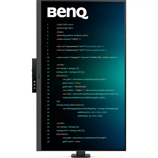 Монитор 31.5" BenQ RD320UA Metallic Grey UHD IPS 60Hz (9H.LMTLA.TBE) - фото 3