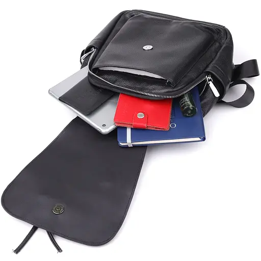 Классический женский рюкзак из натуральной кожи Vintage 23х30х13 см sum0027387 - фото 9