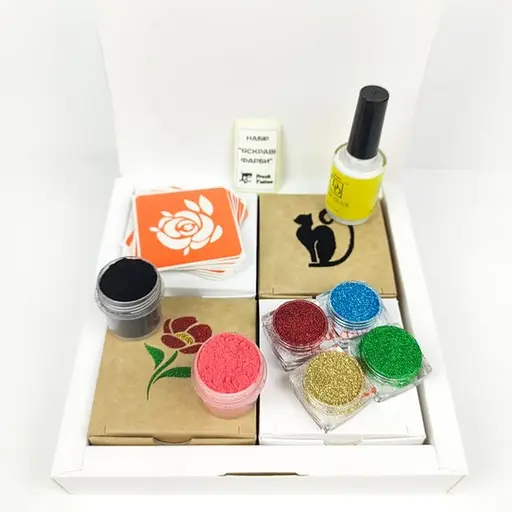 Подарунковий набір для біо-тату Яскраві фарби gift-set-jaskravi-farbi - фото 5