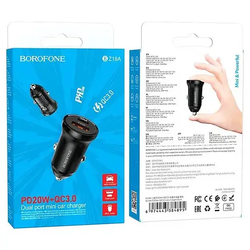 Зарядное устройство Borofone BZ18A PD20W+QC3.0 - фото 3