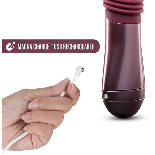 Пульсатор Temptasia Blush Trixie Thrusting Dildo Wine Red - фото 3