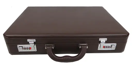 Тонкий чоловічий кейс, дипломат із еко шкіри Portfolio 44х33х8 см 000282185 - фото 3