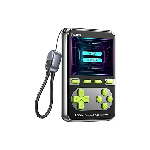 Павербанк та ігрова консоль Remax FCP-13 / 10000 мАг / 20Вт / USB-C, Lightning / PD+QC / Срібний - фото 1