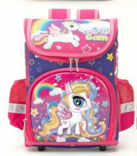 Рюкзак школьный каркасный 3D принт, 1 отделение, 3 кармана, ортопедическая спинка, C43559 (в ассортименте)