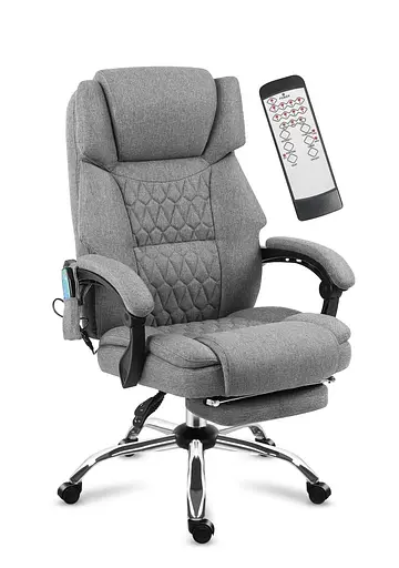 Крісло офісне Markadler Boss 6.0 Grey з масажем - фото 7