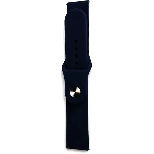 Ремінець Silicone 22 мм Watch Gear S3/ Watch 46 мм/Xiaomi Amazfit Синій Dark L - фото 1