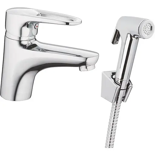 Змішувач для умивальника з виходом для гігієнічної лійки Haiba OPUS 001 (HB0682) - фото 1