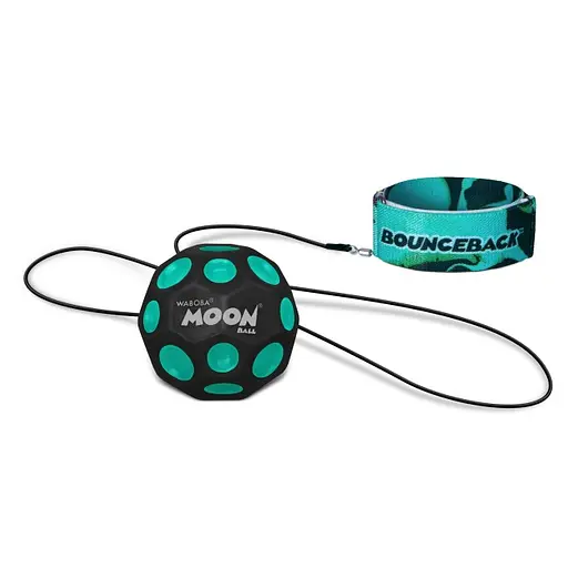 Мяч-прыгун на резинке Waboba Space бирюзовый (2986096054357) - фото 2