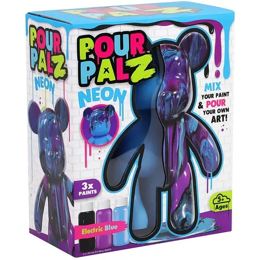 Набір для творчості ToyMonster Pour Palz Флюїд Арт Ведмедик Магія неону S4 Neon (GS-G25023) - фото 2
