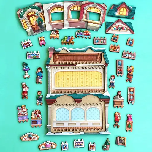 Двошаровий пазл-вкладиш "Магазин іграшок" PSD304 (ПСД304) - фото 4