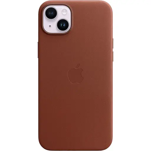 Оригинальный кожаный чехол Apple Leather Case MagSafe для iPhone 14 Plus (6.7") Umber (MPPD3ZE/A)