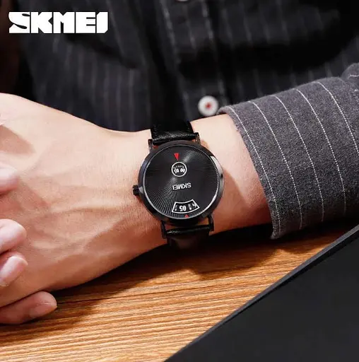 Чоловічий наручний годинникк Skmei 1489 Чорні - фото 7