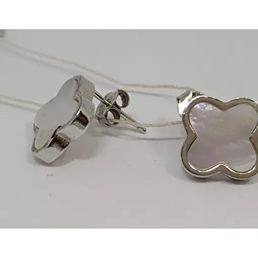 Срібні сережки Діама з перламутром. 22111475134 - фото 2