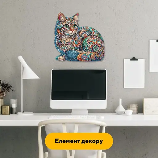 Пазл деревянный Кошачья Мозаика, А3, 200 элементов, Деревянная коробка - фото 6