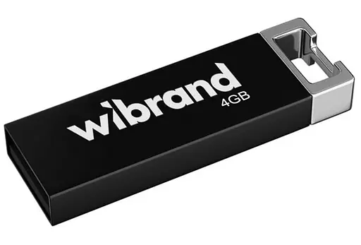 Flash Wibrand USB 2.0 Chameleon 4Gb Black - фото 1