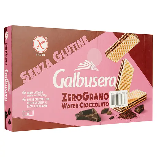 Вафли Galbusera Zerograno с шоколадом 180 г - фото 2