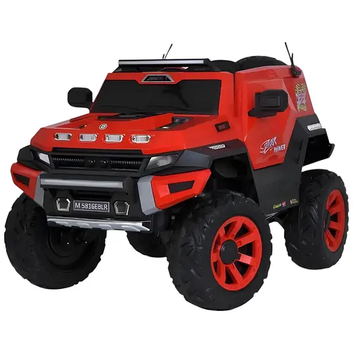 Електромобіль дитячий Bambi M 5816EBLR-3 на чотири мотори із сигналом на кермі