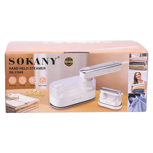 Дорожный утюг Sokany SK-11045 с керамической подошвой белый - фото 7