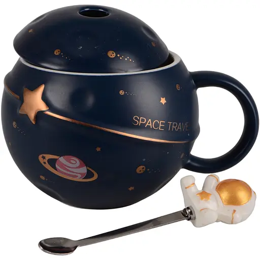 Чашка Led Space Travel з кришкою та ложкою 300 мл (B060374) - фото 2