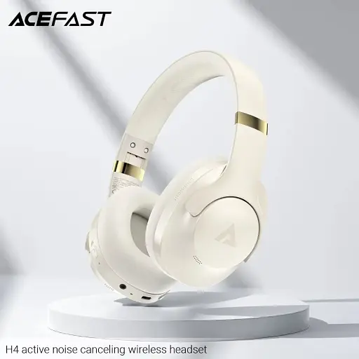 Гарнитура Acefast H4 ANC Bluetooth Beige - фото 4