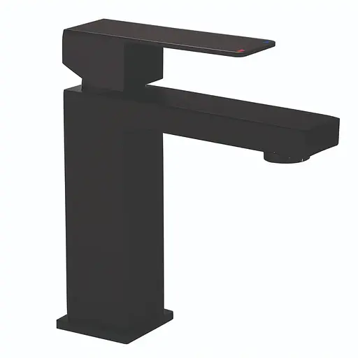 Змішувач для умивальника Mixxus KUB-001-Heavy Black MI6348 Чорний матовий - фото 1