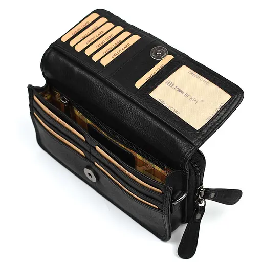 Чоловіча шкіряна сумка через плече Hill&Burry 20х11х6 см sum0025790 - фото 5