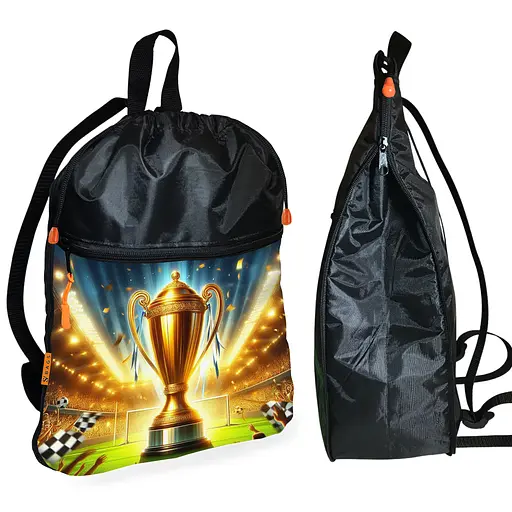 Рюкзак-мішок для школи з футбольний кубок дитяча сумка для взуття та спортивного одягу (01473)