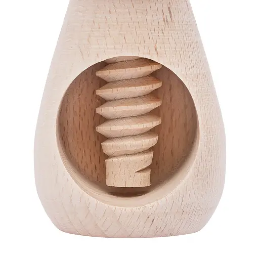 Винтовой деревянный орехокол «Гриб» с коричневой шапкой, Woodly 85953 - фото 4