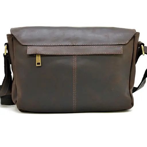 Чоловіча шкіряна сумка через плече TARWA 32х7х25 см sum0025802 - фото 3