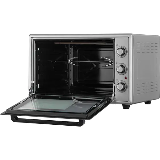 Піч електрична Ardesto 60 л, 2000 Вт, механіч., конвенція, подвійне скло, рожен, сірий - фото 5