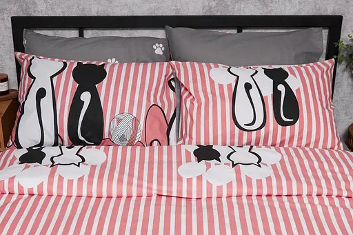 Набір наволочок Moon&Star Бязь Gold Люкс Cat 40х60 см 2 шт - фото 1