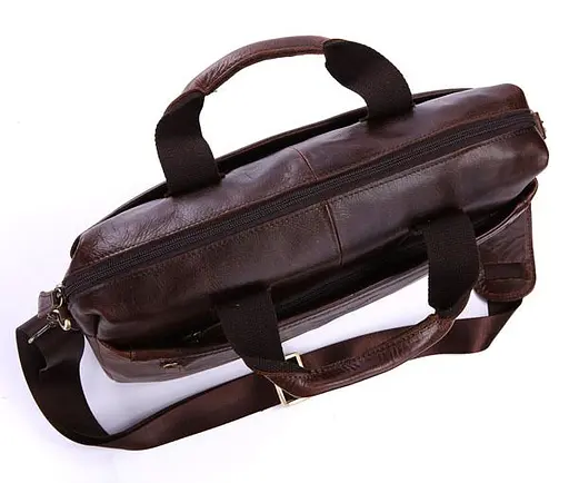 Чоловіча шкіряна сумка Vintage 38х28х8 см sum0012447 - фото 6