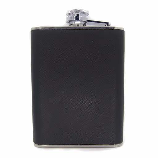 Портсигар фляжка з нержавіючої сталі на 6 сигарет та 142 мл AB-3 Black (15698) - фото 5
