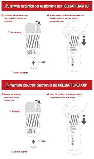 Мастурбатор Tenga Rolling Cup Strong белый - фото 6