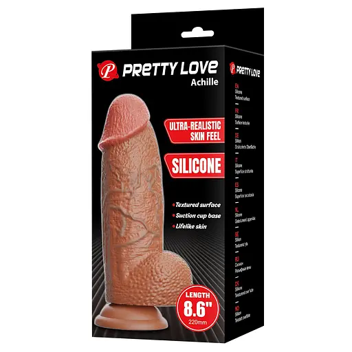 Фаллоимитатор Pretty Love Achille 22 см коричневый - фото 6