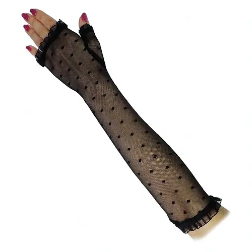 Перчатки без пальцев длинные - фото 1