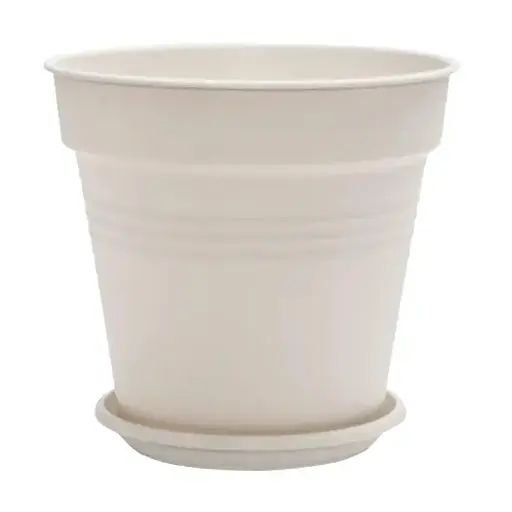 Вазон "Глория" белая роза 18*18,5 см