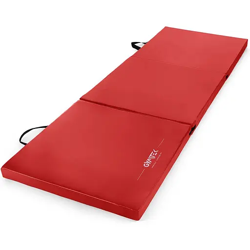 Мат гімнастичний Gymtek твердий 5 см червоний - фото 1