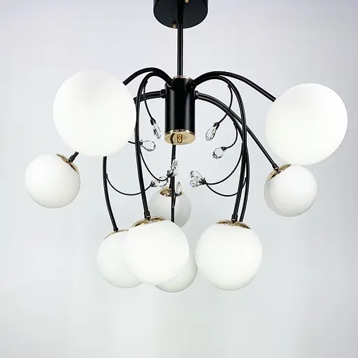 Люстра на 6 или 10 плафонов в двух цветах Line.F Количество ламп 10 - фото 2