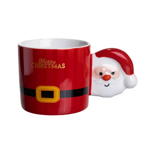 Чашка фарфоровая новогодняя Marry Christmas 350 мл Красный Yiwu FM-CS-51R