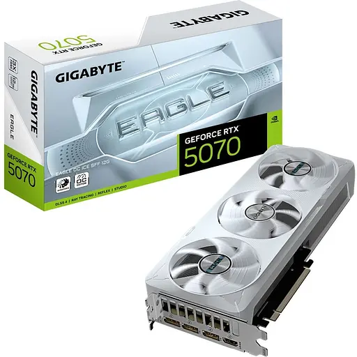 Видеокарта Gigabyte GeForce RTX 5070 Eagle Ice SFF OC 12G (GV-N5070EAGLEOC ICE-12GD) UA [135671]